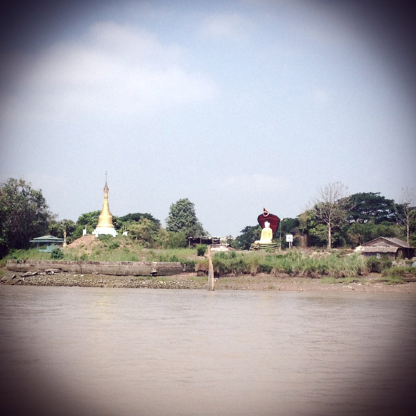 Burma river bank